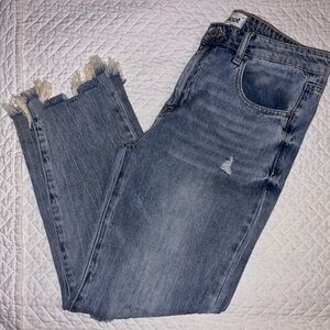 Tricot- Distressed Women's Straight Leg Jeans
